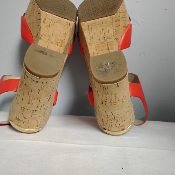 ❤️MICHAEL KORS NATALIA MANDARIN OPEN TOE PLATFORM SANDALS SHOES 7.5 - Picture 12 of 13